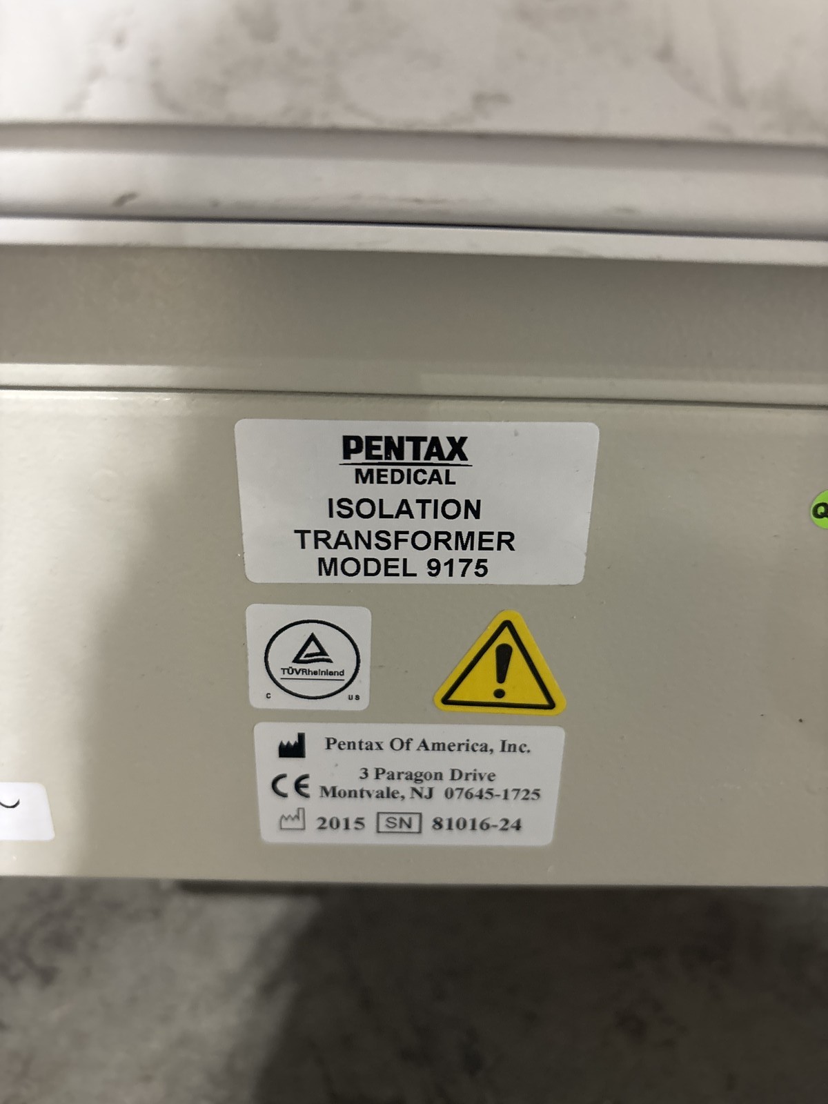 Pentax Medical Endoscopy Cart Tower