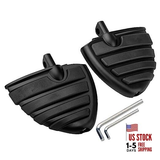 Motorcycle Mini Floorboards Highway Footpegs Adjustable Passenger Black