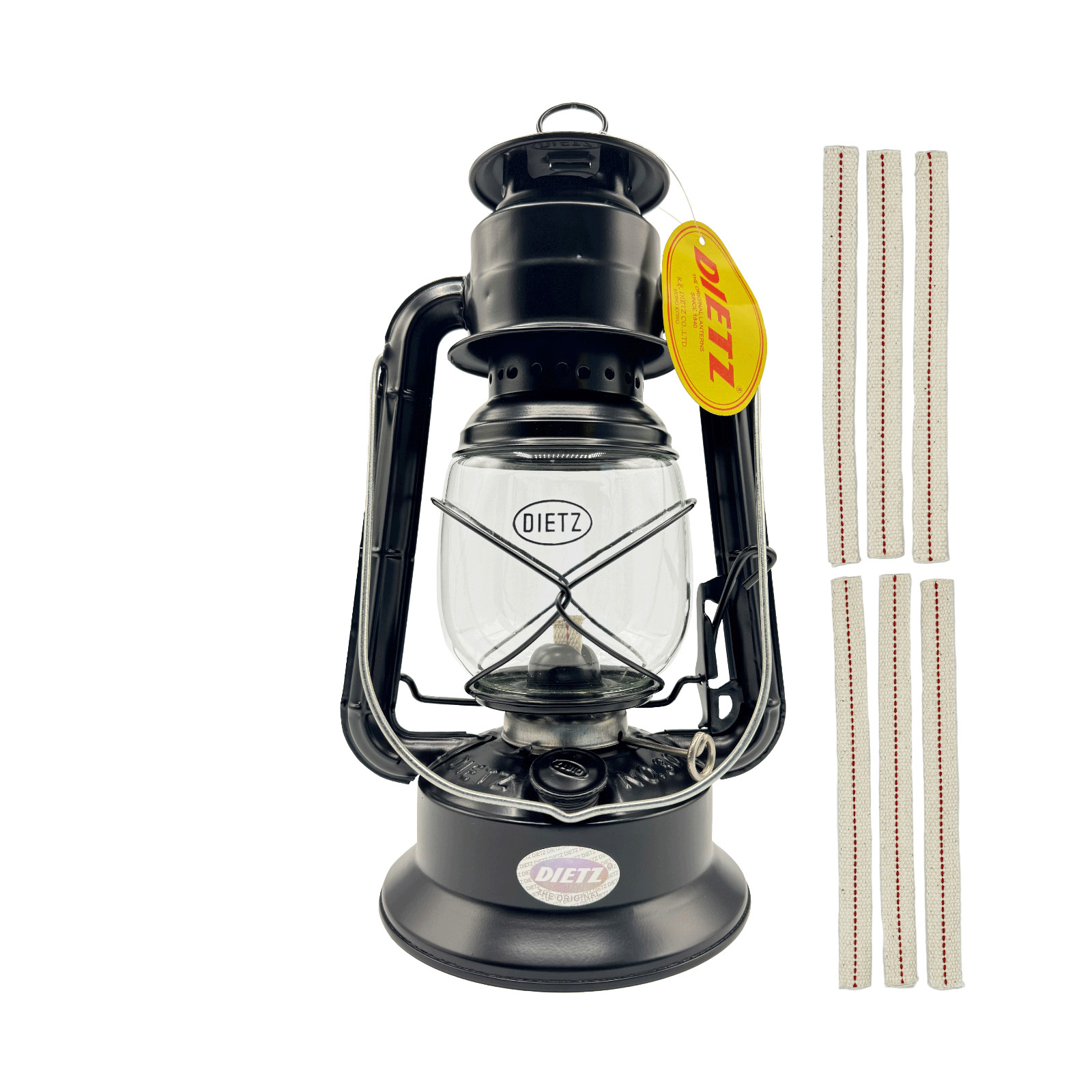 Light of Mine - Dietz #30 Little Wizard Black Oil Lantern with 5/8" Wick Strips