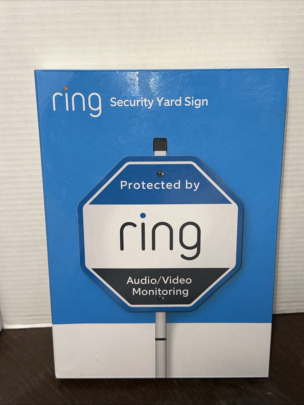 Ring Security Anti-Theft Yard Sign 9x9 Sign with Mounting Stake, NEW/SEALED