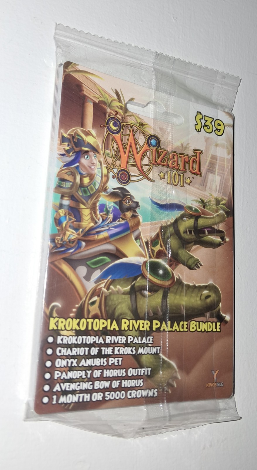 Wizard 101 Krokotopia River Palace GIFT CARDS ORIGINAL PLASTIC WRAP No Value