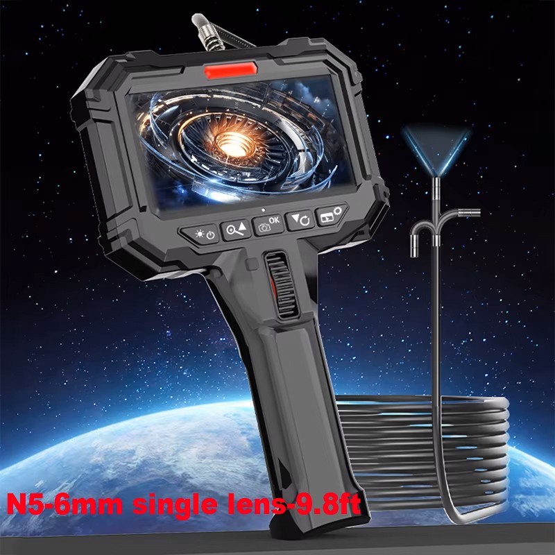 9.8 ft 2-Way Articulating 360° 8X Zoom Borescope Industrial Endoscope camera