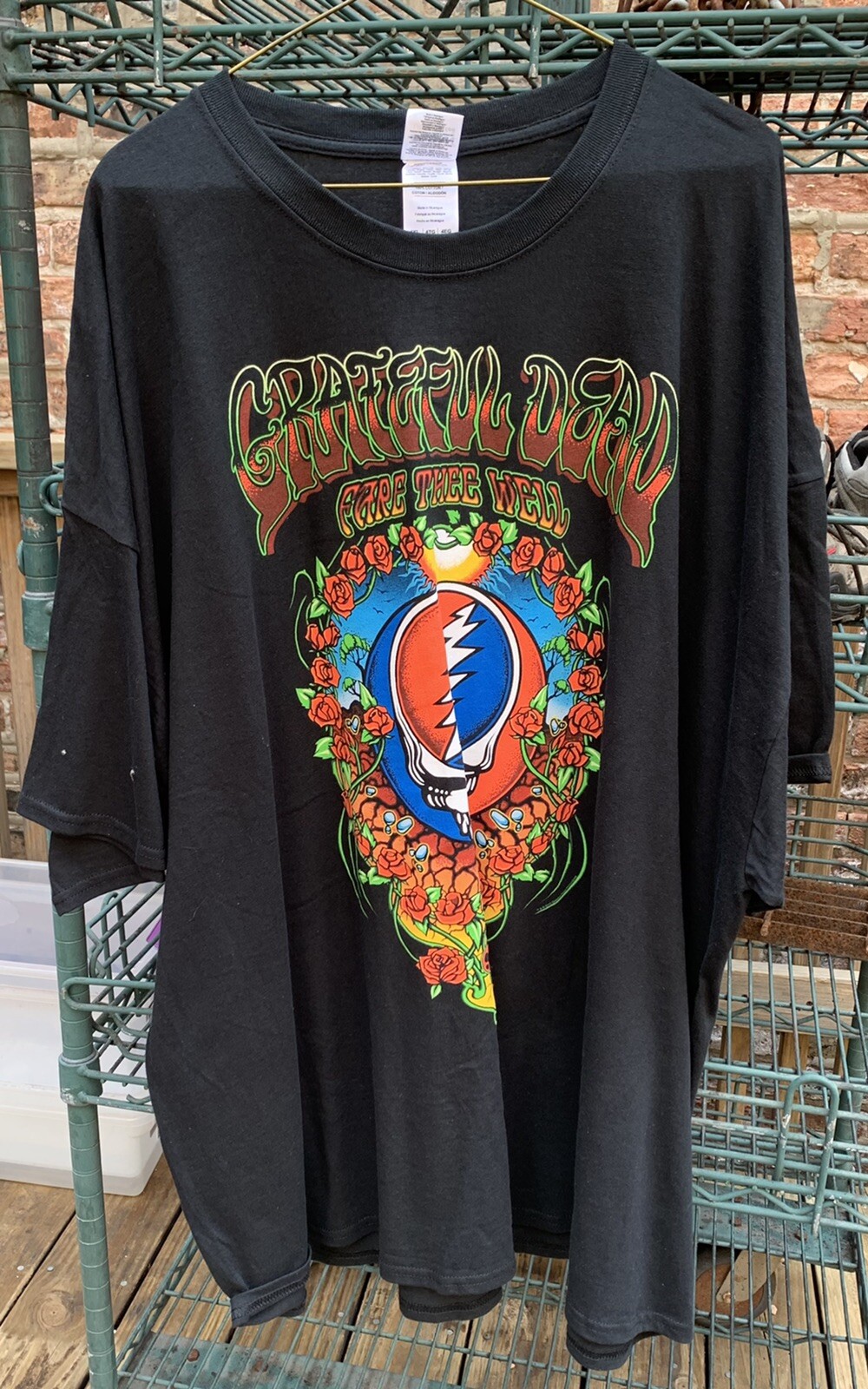 Grateful Dead Fare Thee Well 2015 Classic Earth Logo Tee T Shirt 4XL