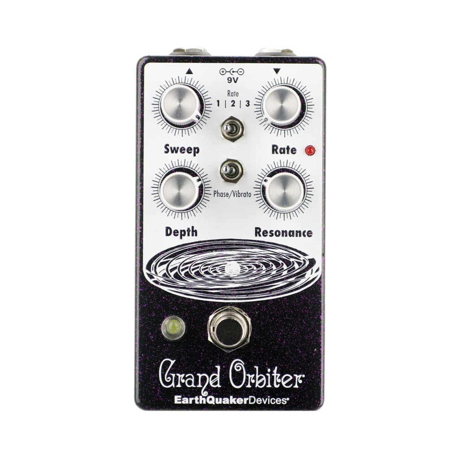 EarthQuaker Devices Grand Orbiter V3 Phase Machine, Purple Sparkle (Gear Hero...