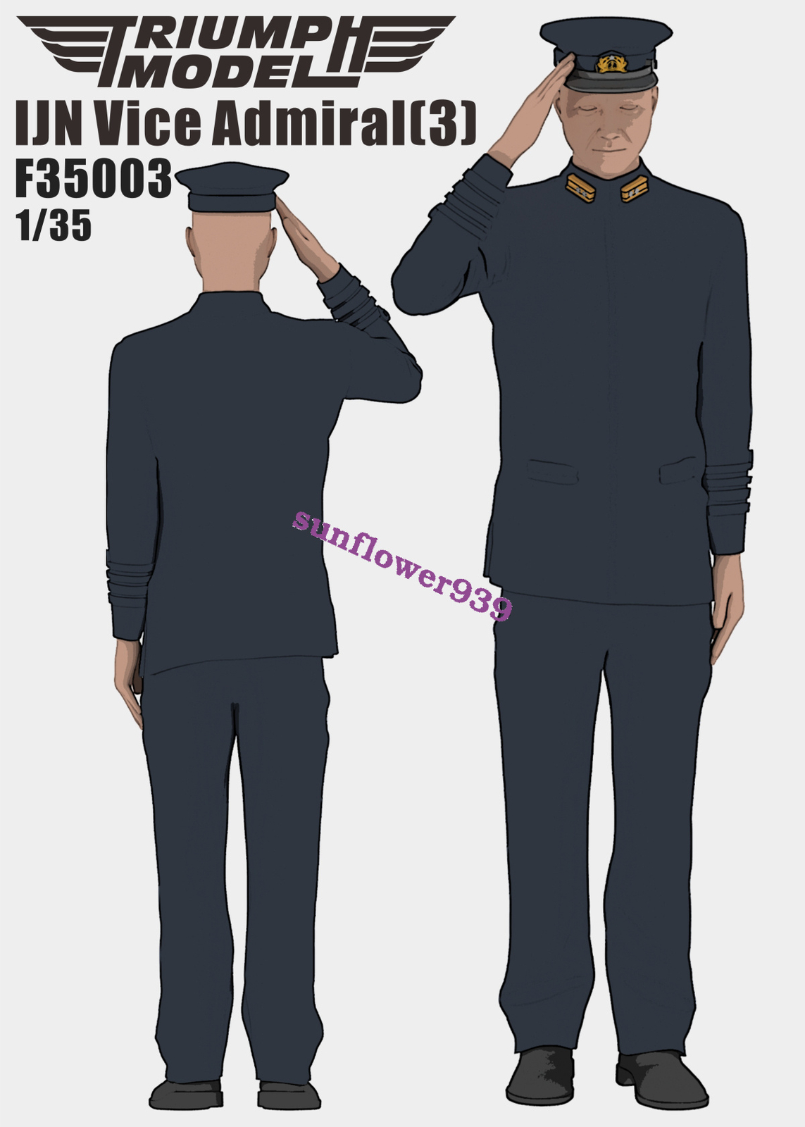 Triumph Models F35003 1/35 IJN Vice Admiral (3)3D Printed Model