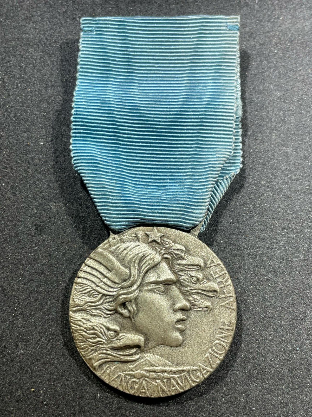 POST WW2 1952 Military Italian Air Force Long Aerial Navigation Medal 2nd Class