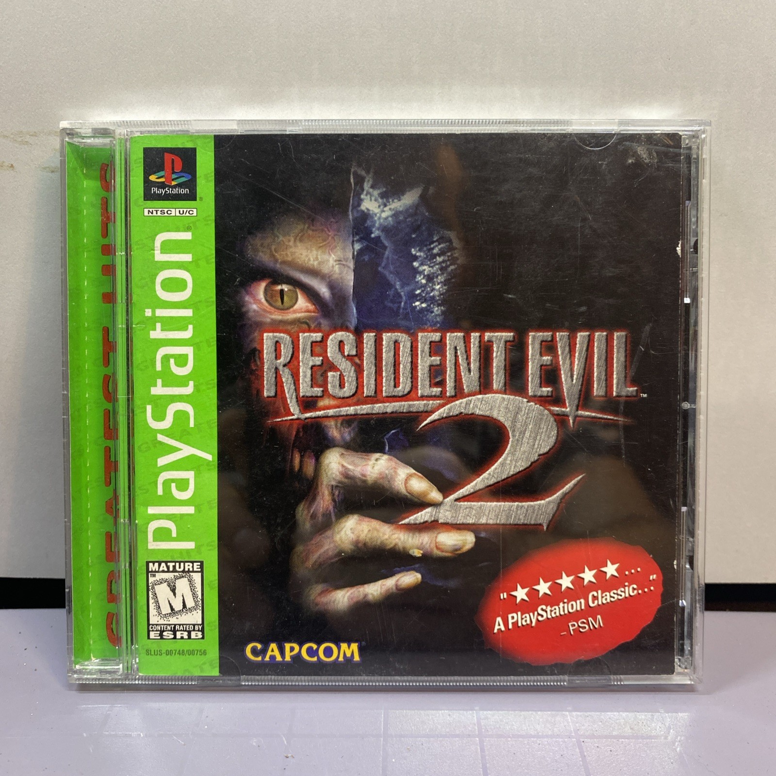 Resident Evil 2 (Sony PlayStation 1, PS1) Greatest Hits - Manual And Cover ONLY