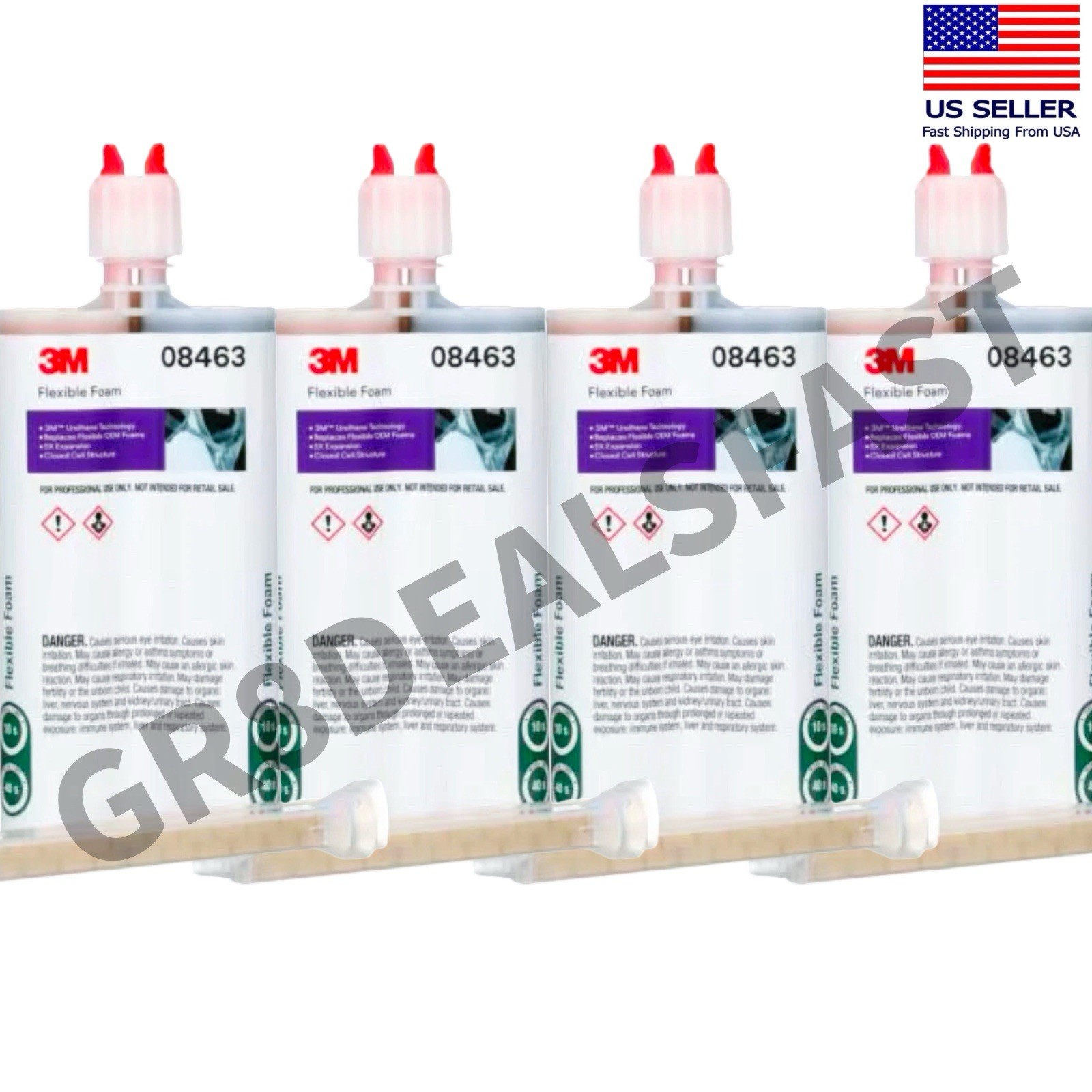 3M 08463 Automix Flexible Foam 8463 200ml Truck Repair JAN 26' EXPIRED (4 PACK)