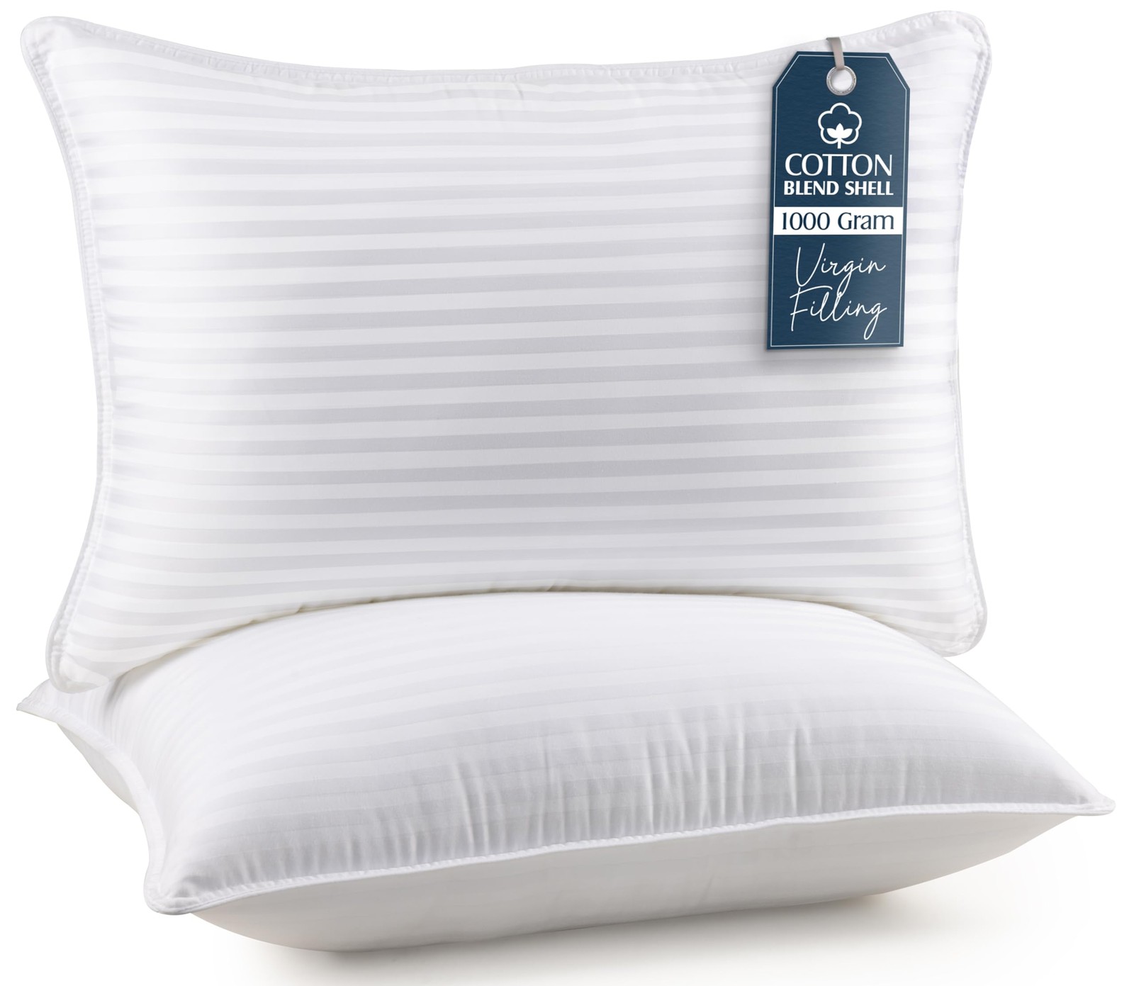 Bed Pillows for Sleeping Queen Size (White), Set of 2, Cooling Hotel Quality,...