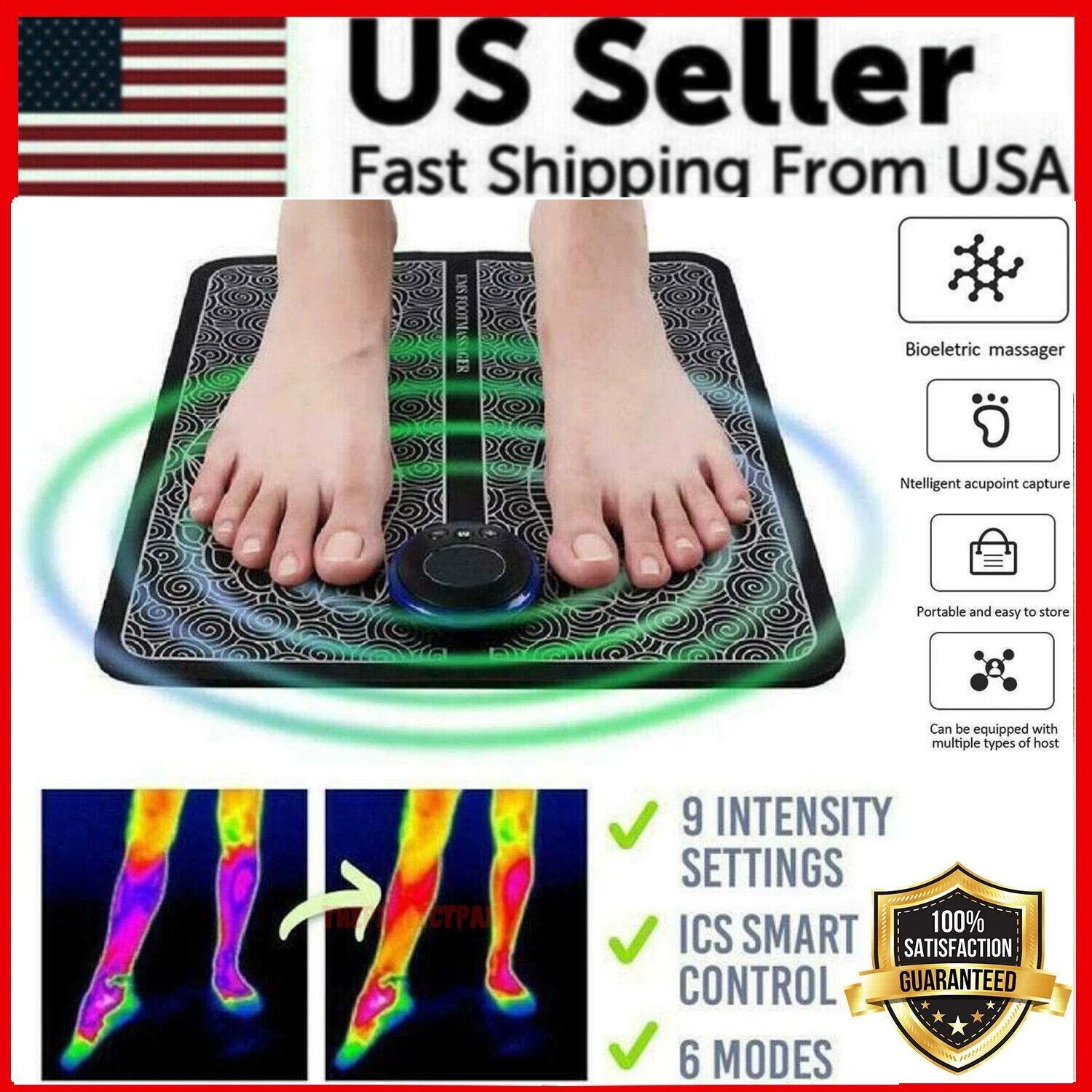 NEW 2026 EMS Foot Massager Nooro Neuropathy Feet for Circulation and Pain Relief