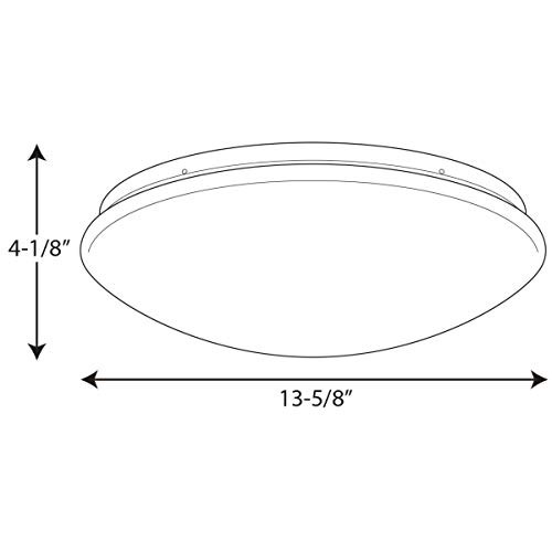 One-Light 13-1/2" Cloud LED Flush Mount