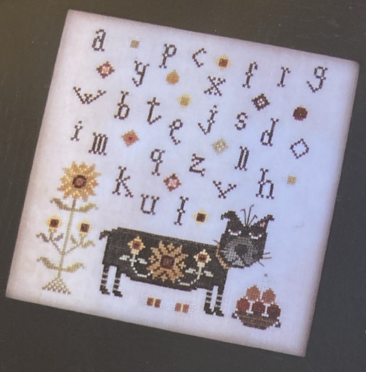 PLUM STREET SAMPLERS BORIS DOG COUNTED CROSS STITCH PATTERN Paulette Stewart NEW