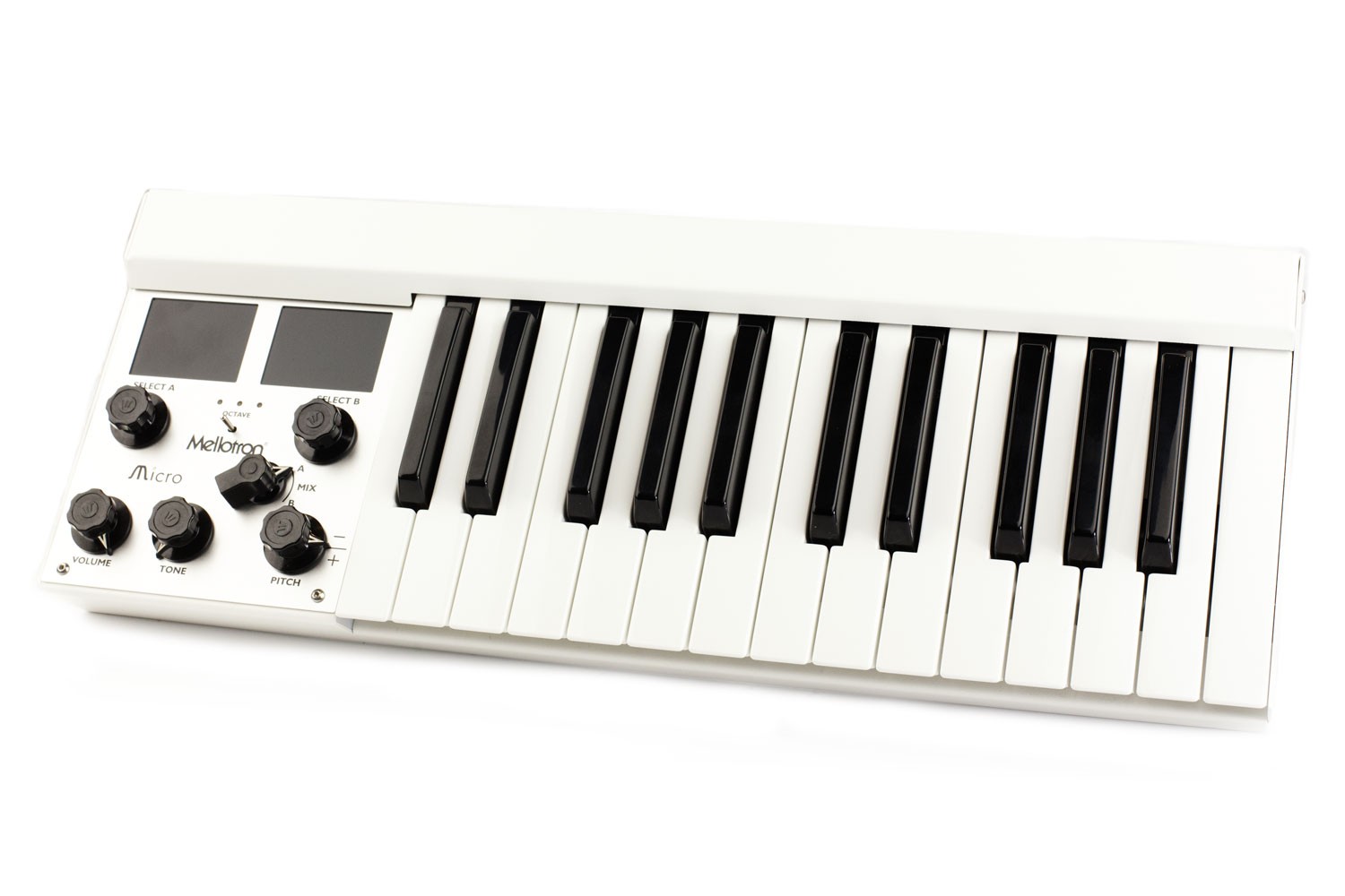 Mellotron Micro Ultra-Compact Digital Mellotron-Style Keyboard - White
