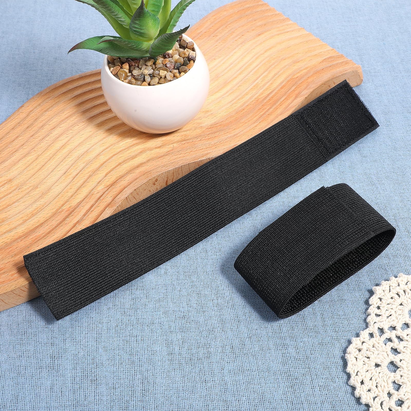 Black Boot Straps, 2 PCS Elastic Polyester Ankle Straps for Cowboy Boots Adju...