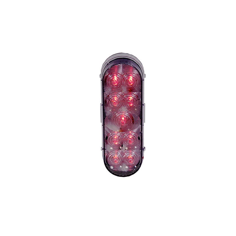 Maxxima Oval Red Clear Lens Stt Ligh | M63322RCL