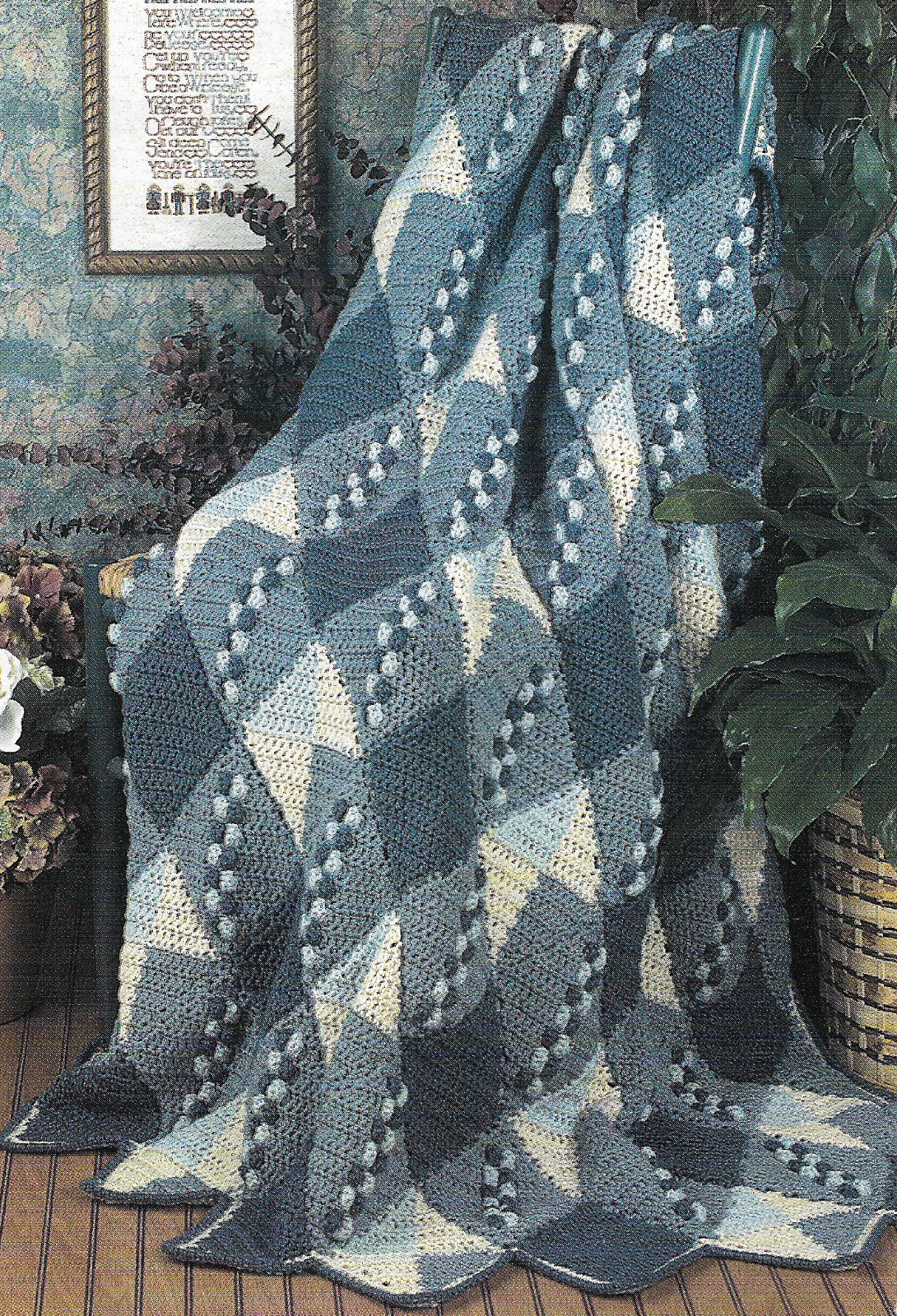 Harlequin Afghan crochet PATTERN INSTRUCTIONS