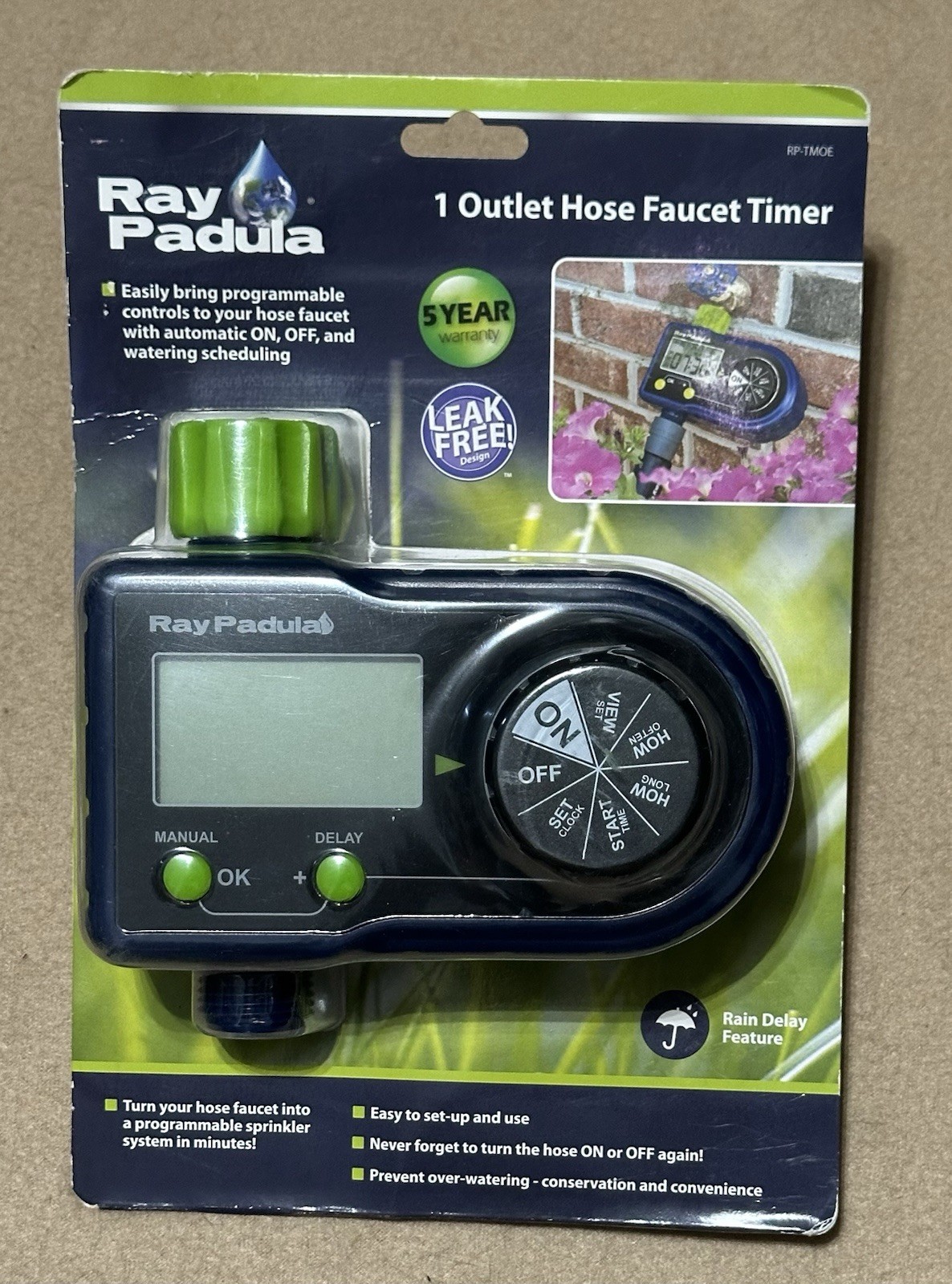 Ray Padula 1 Outlet Hose Faucet Programmable Timer
