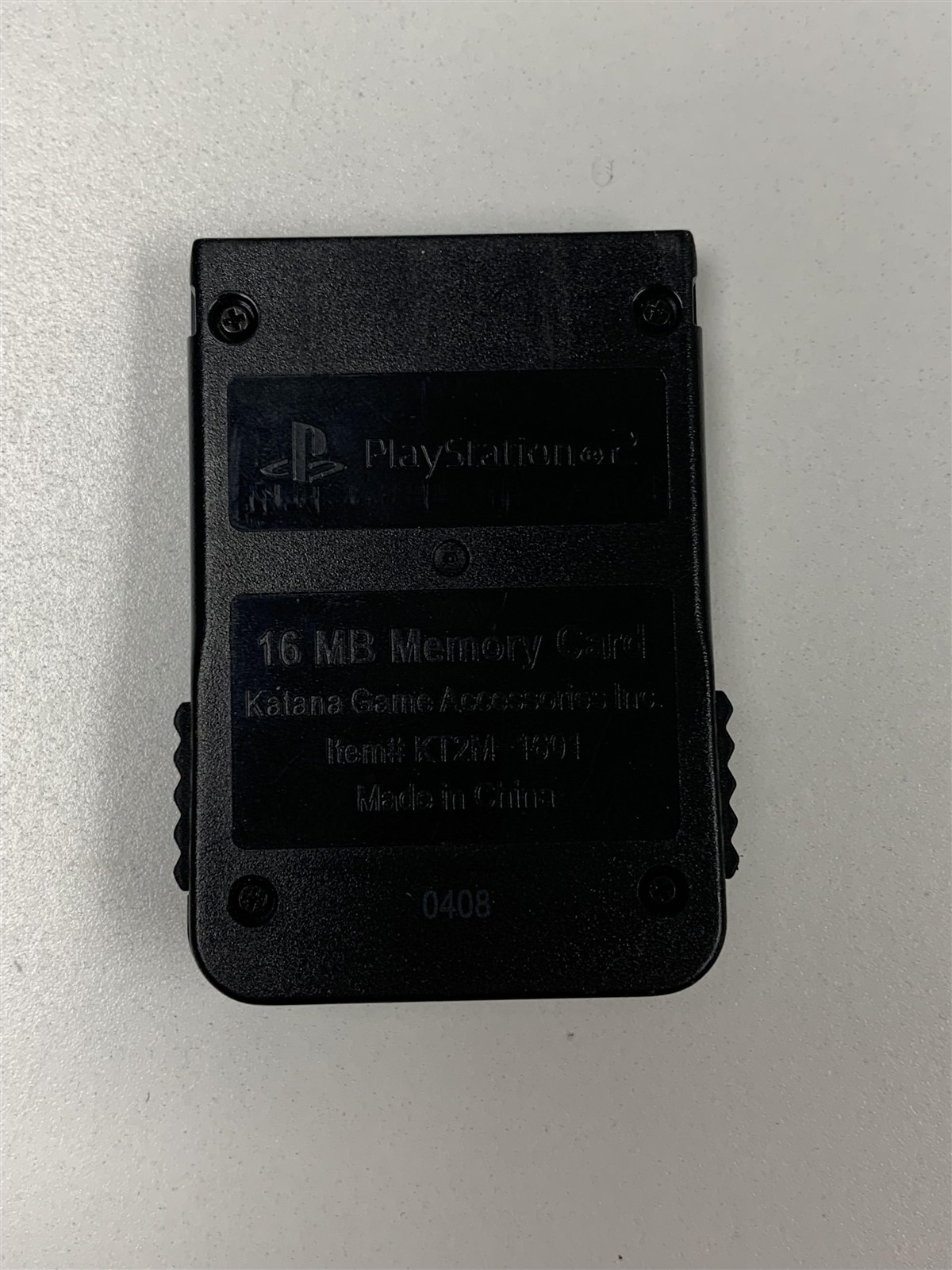PS2 Memory Card 16MB Katana Game Accessories Black High Capacity MagicGate