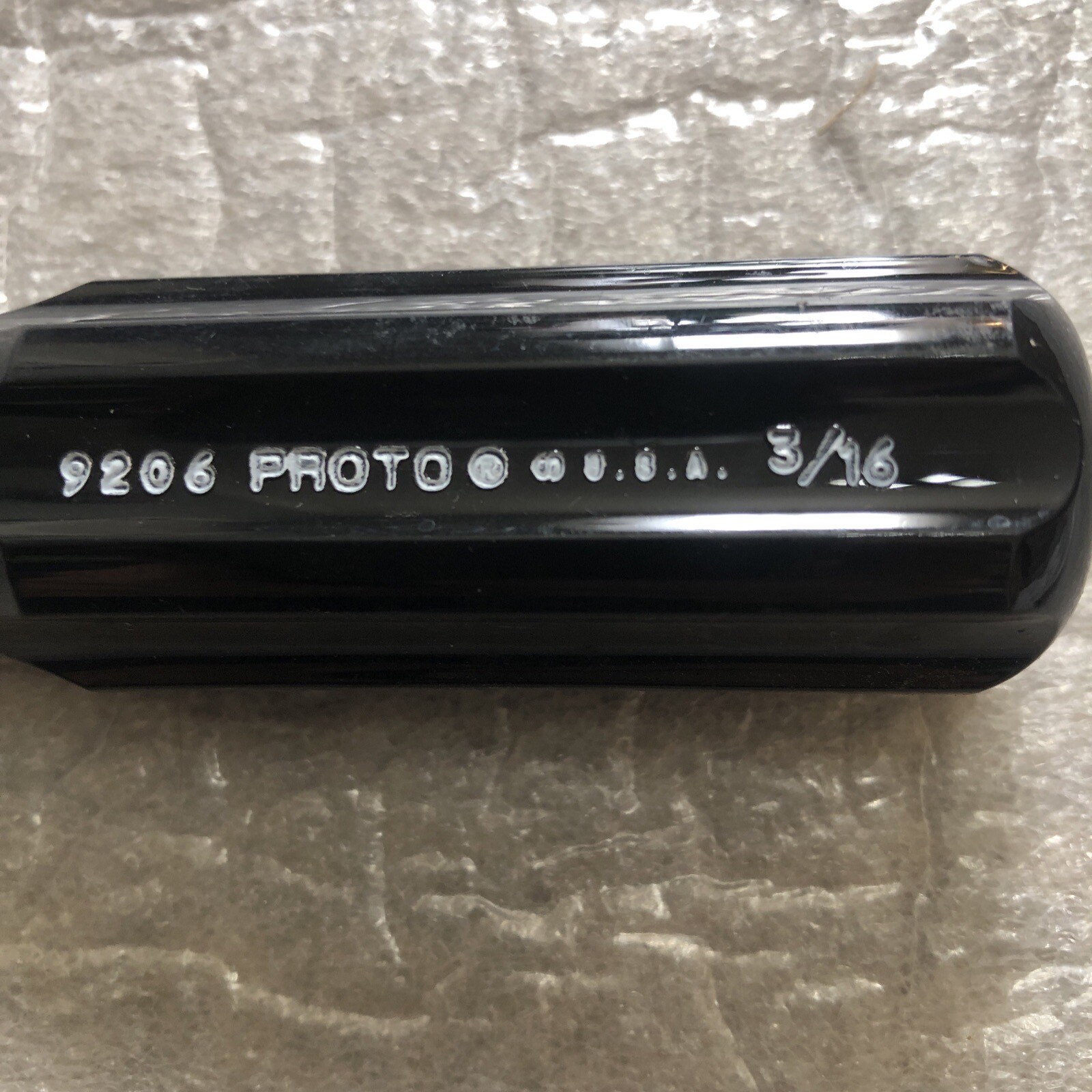 PROTO 9206 3/16 NUT DRIVER, Hollow. Made In USA