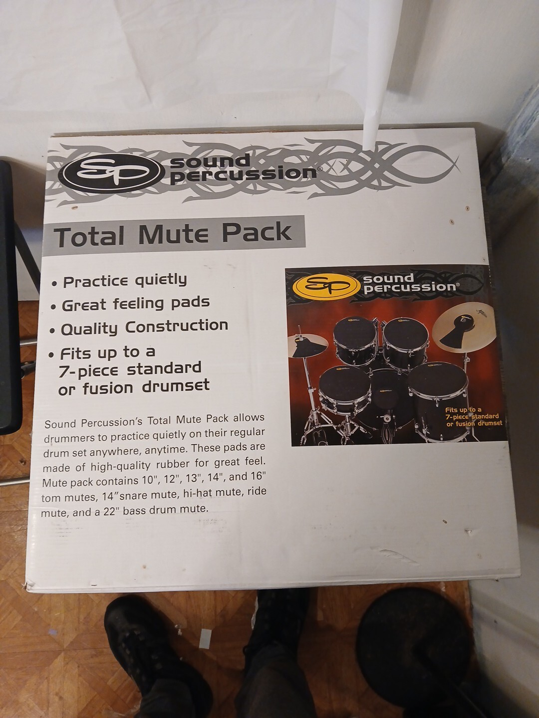 Drum Mutes Sound Percussion Total Set Prepack 12 Pads In All