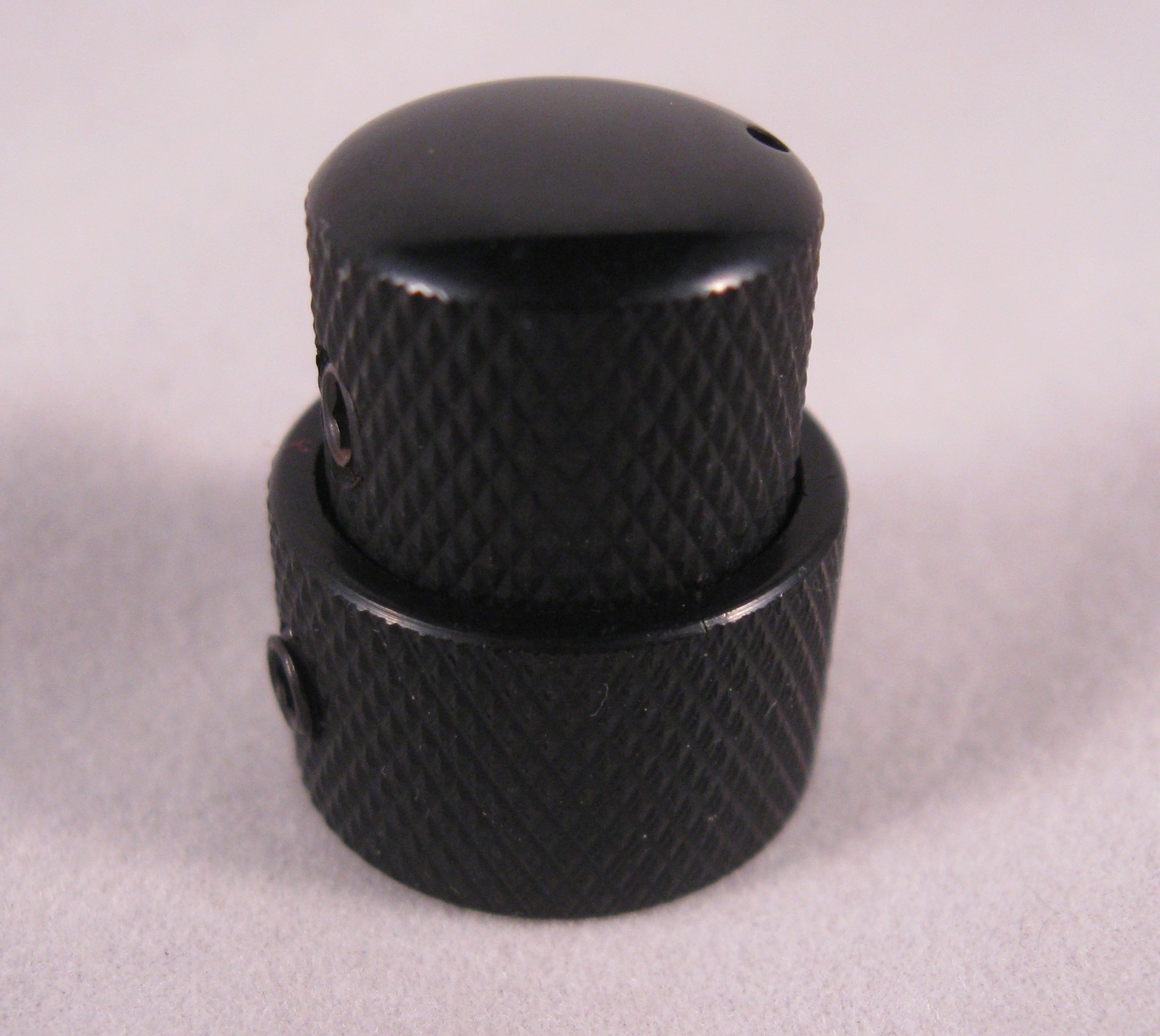 GUITAR FUEL KB-2 BLACK Volume Tone Concentric Stacked Control Knob Guitar Bass