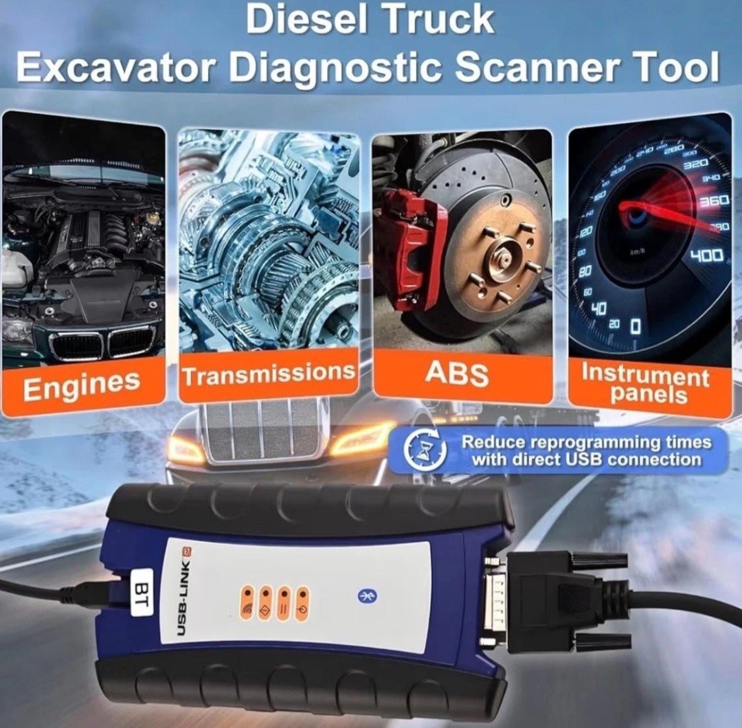 Universal Truck Excavator Diagnostic Scanner Tool forNexiq USB Link 2 Interface