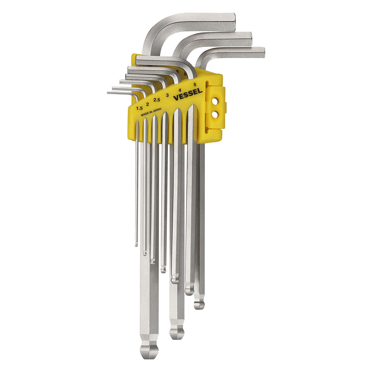 Vessel Tools Ball Point Hex L-Key Wrench 9PC. Set No.8309BPU 8309BPU