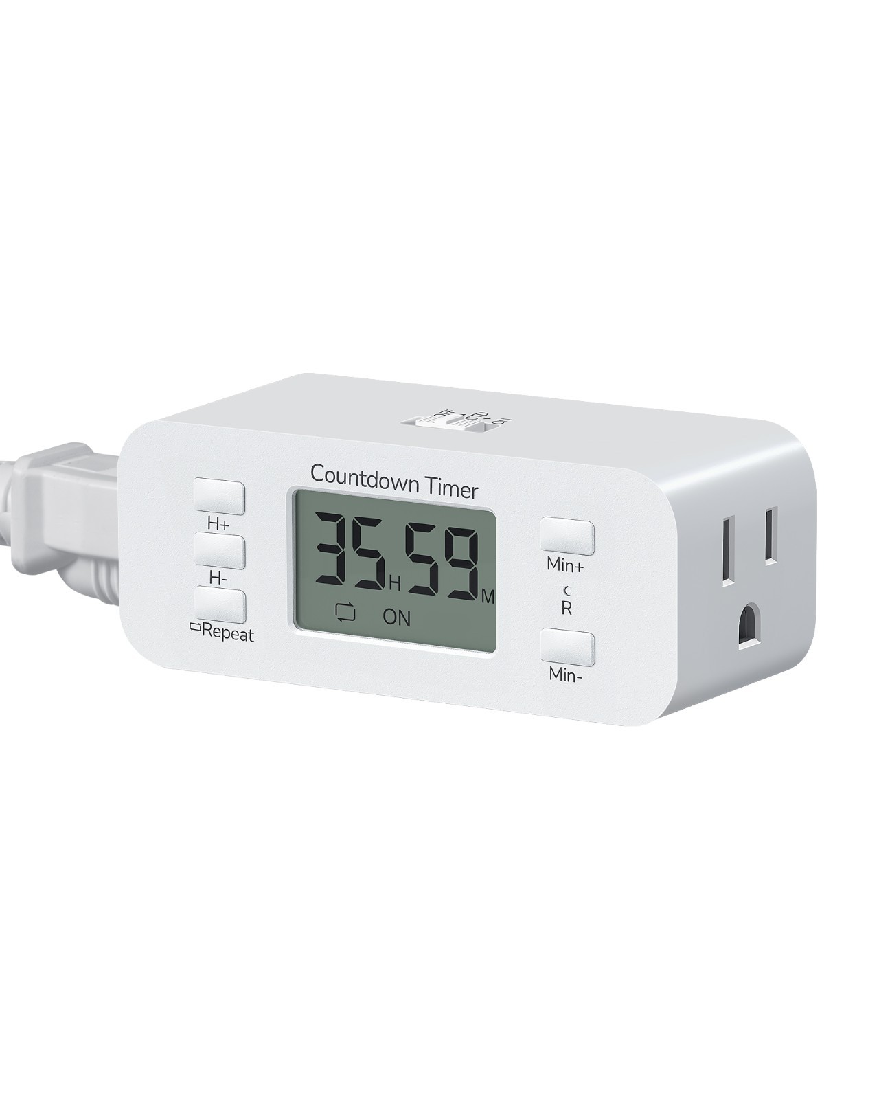 DEWENWILS Auto Shut-Off Timer Outlet for Curling Iron, Fan, Lights w/Countdown