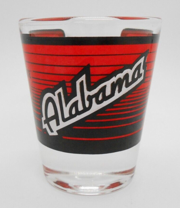 Alabama The Cotton State USA Souvenir Shotglass featuring Iconic Images