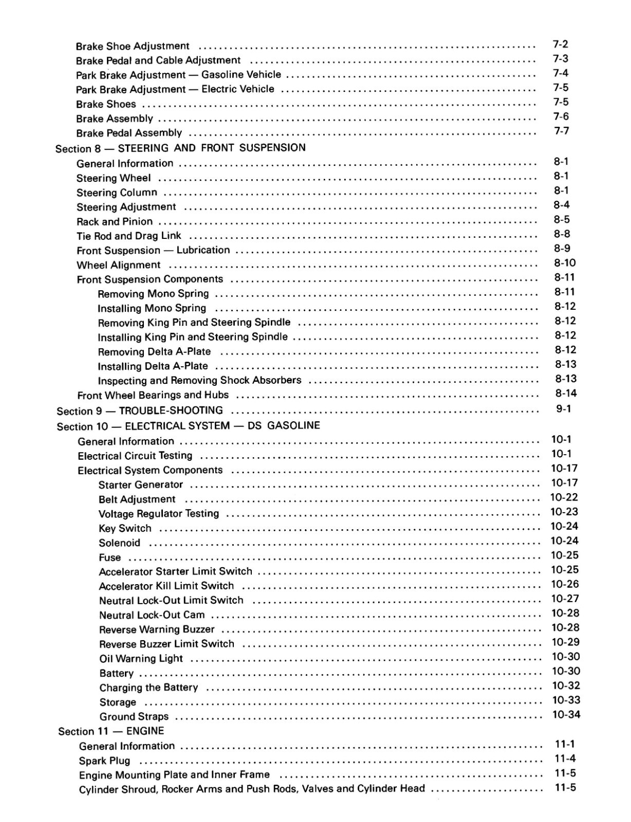 MAINTENANCE SERVICE REPAIR MANUAL FITS 1994 CLUB CAR DS GOLF CAR 1008B