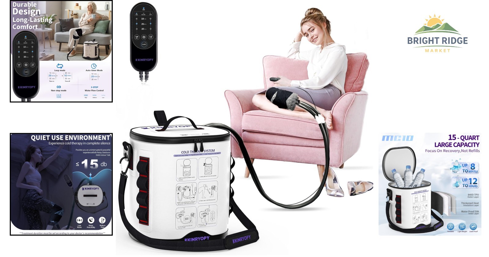 Cold Therapy Ice Machine with Continuous Circulation for Optimal Pain Management