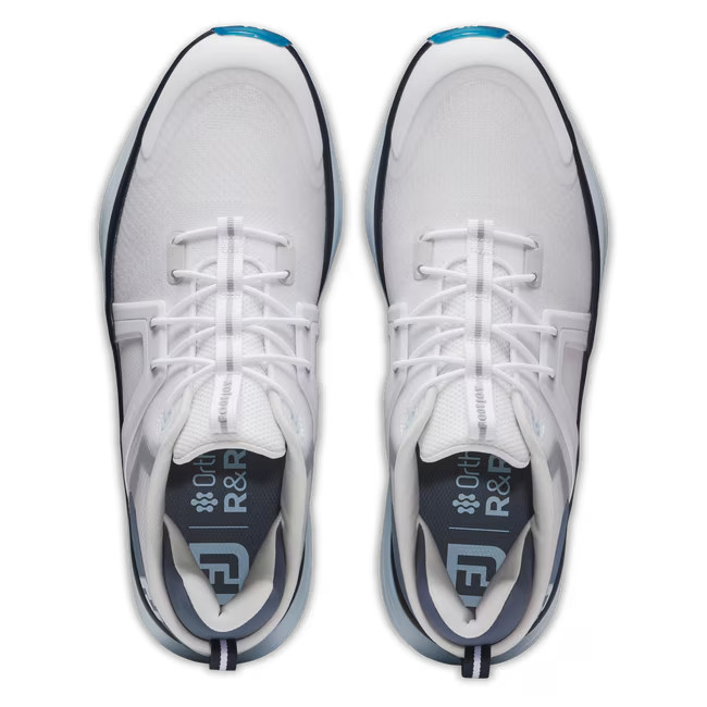 FootJoy HyperFlex Men Golf Shoe - Authentic (US Size: 12-13, White/Slate)