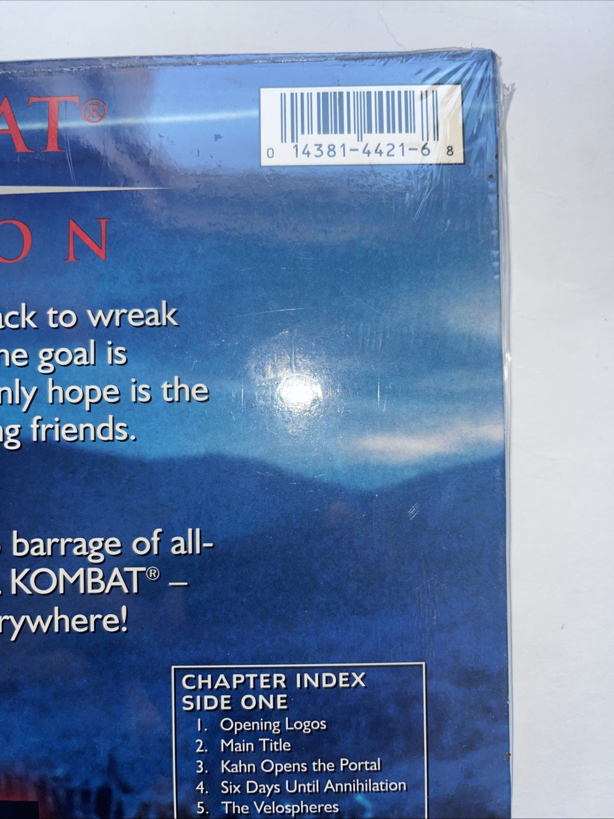 Mortal Kombat - Annihilation DTS Sealed Laserdisc