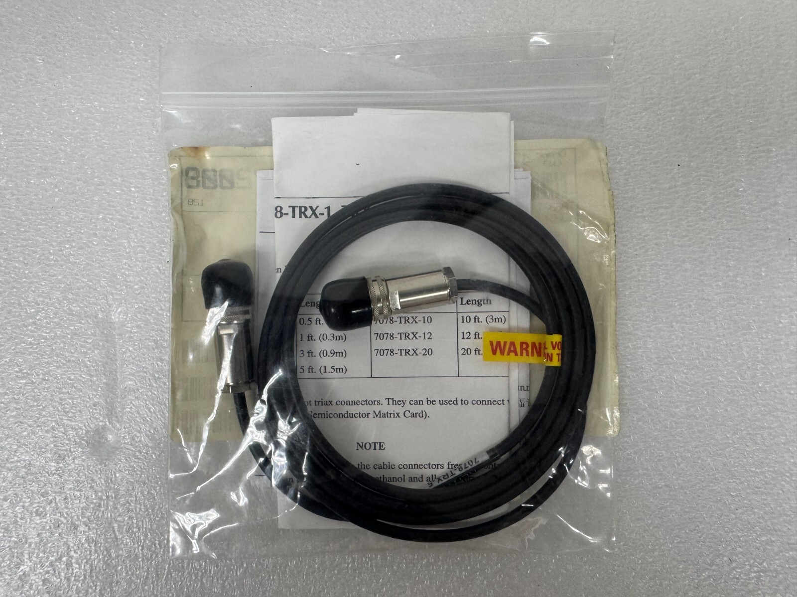 Keithley 7078-TRX-5 - Low-Noise Triax Cable, (5 ft)
