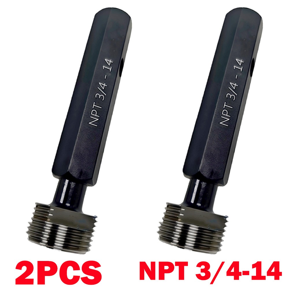 2Pcs Bearing Steel NPT 3/4-14 Taper Pipe Plug Thread Gage Gauge NPT 3/4 HOT