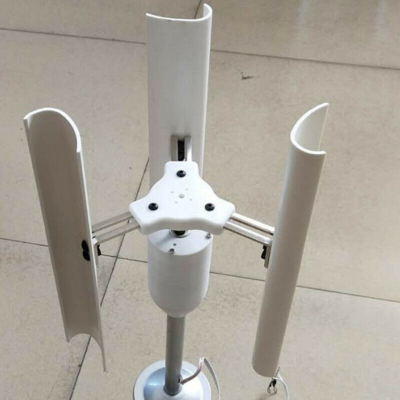 12V Vertical Wind Turbine Generator 3 Blades Charger Windmill Power Teach Mode