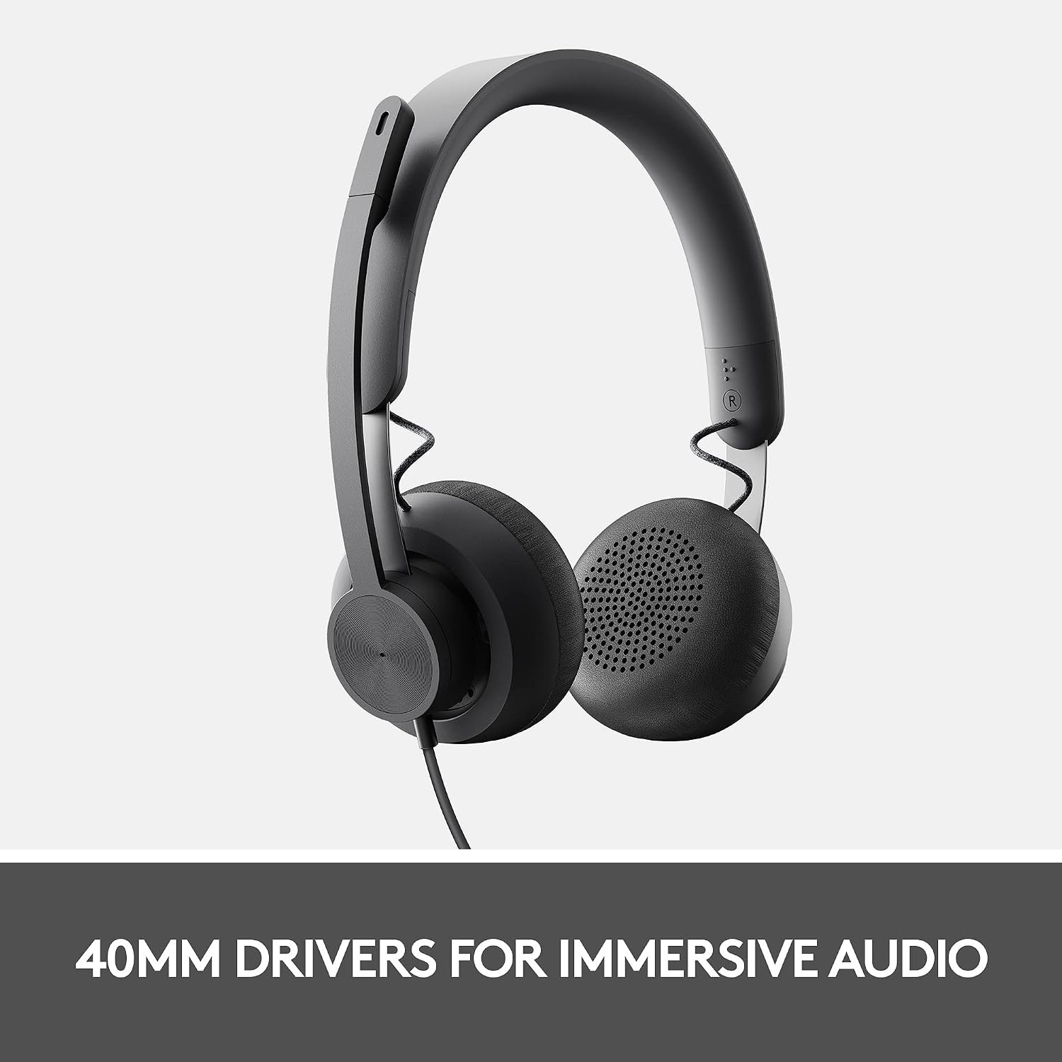 Logitech Zone Wired Noise Cancelling Headset - Graphite | MS Teams Certified