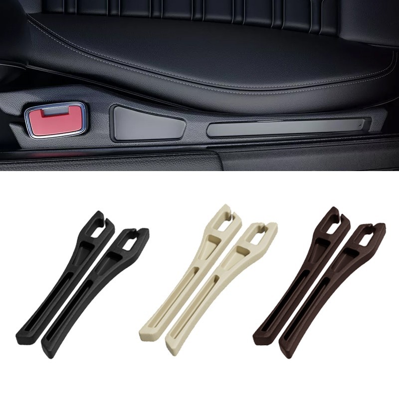 2pcs Car Seats Gap Filler Dual-Slot Car Seat Gap Organizer – with Belt Slot