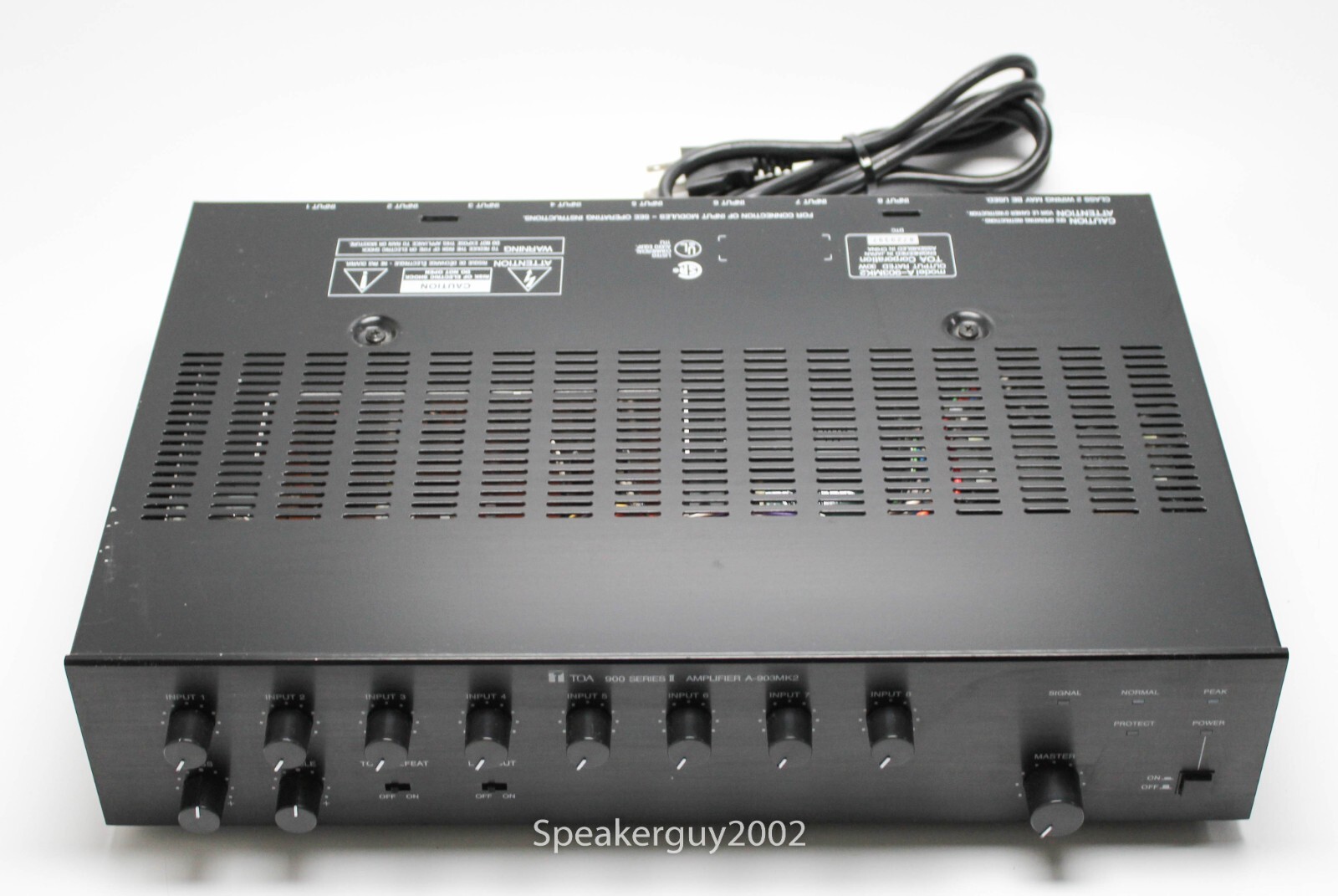 TOA  A-903MK2 / 8 Channel Mixer Amplifier / 4X U-01 Modules  / 8729397 -- CC