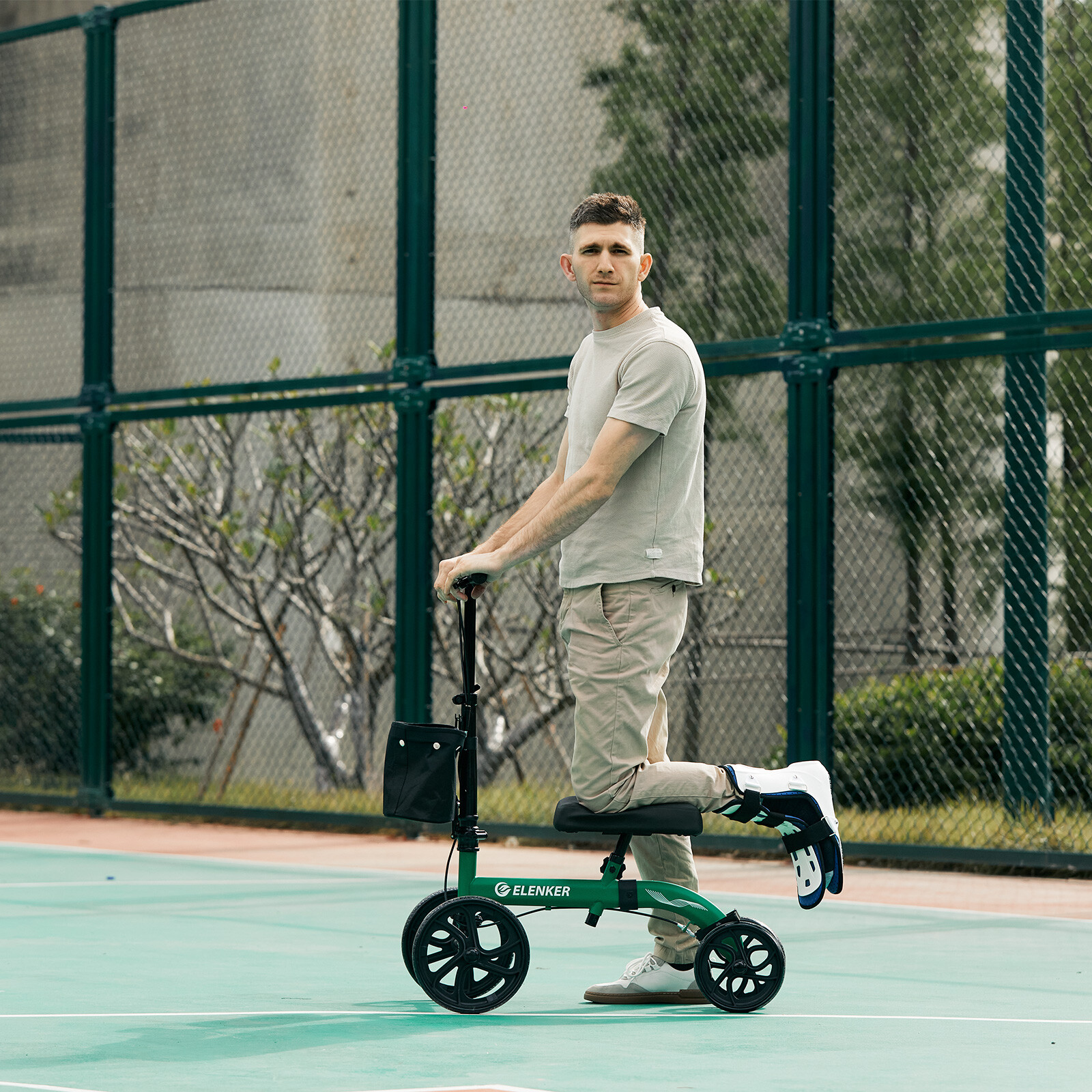 OEM ELENKER Knee Walker Walking Scooter Crutch Medical Aid Alternative Stand Up