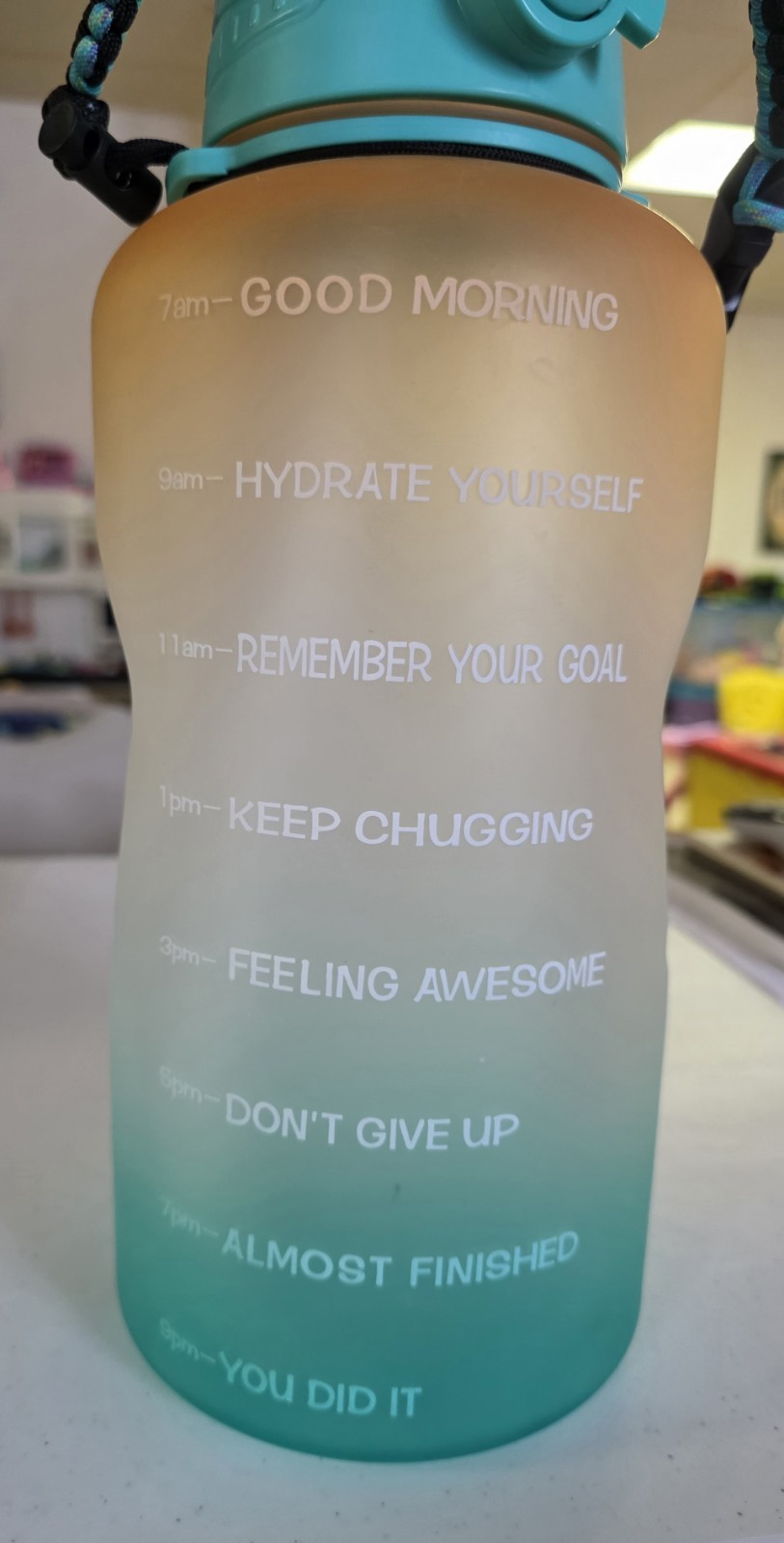 Fidus Hydrate Motivational Water Bottle