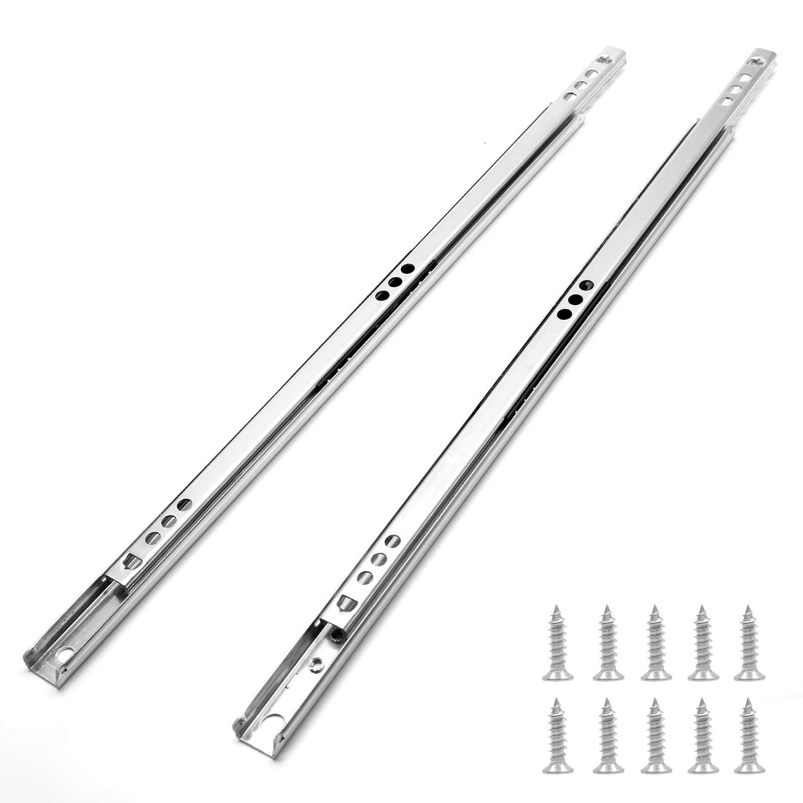12 Inch Drawer Slides, Metal Drawer Slide Small Drawer Rails Ball Bearing Two Wa