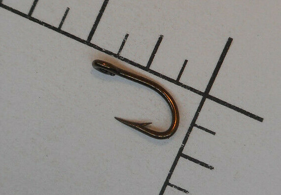 100 MUSTAD & SON #15 WET Fly Tying Ringed Bronzed 2x strong REVERSED NORWAY 3933