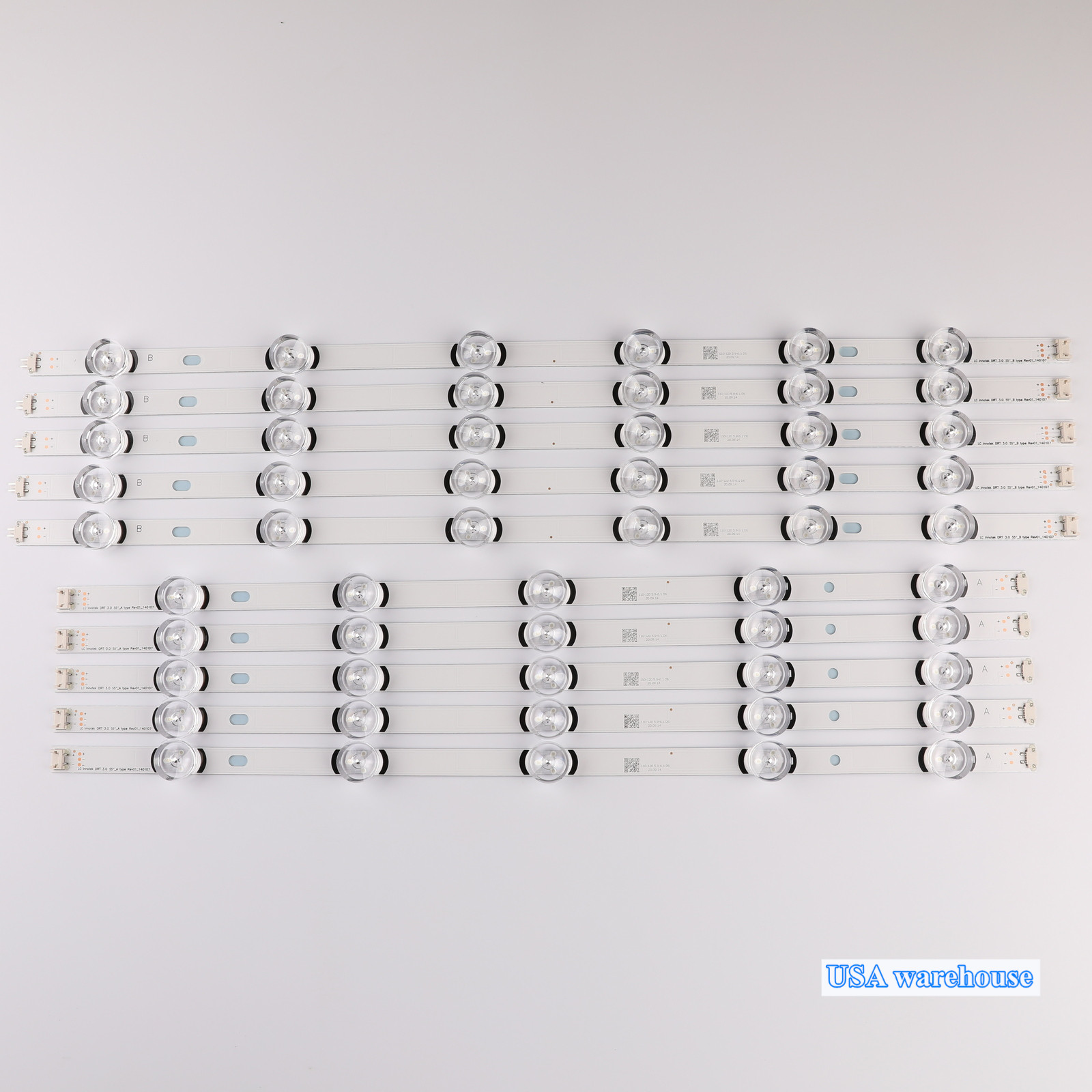 10pcs LED Strips for LG 55LB650V 55LB6500 55LB5600 55LB6200 55LF5600 55LF5850