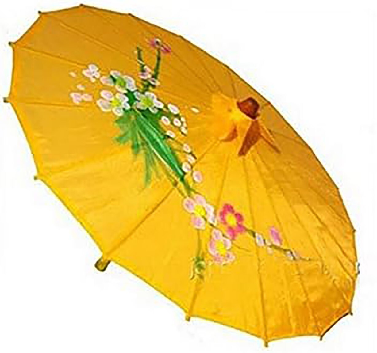 3 Pack Light Orange Nylon Umbrella Parasol Decorate Dance 32in Adult Size 2197x3