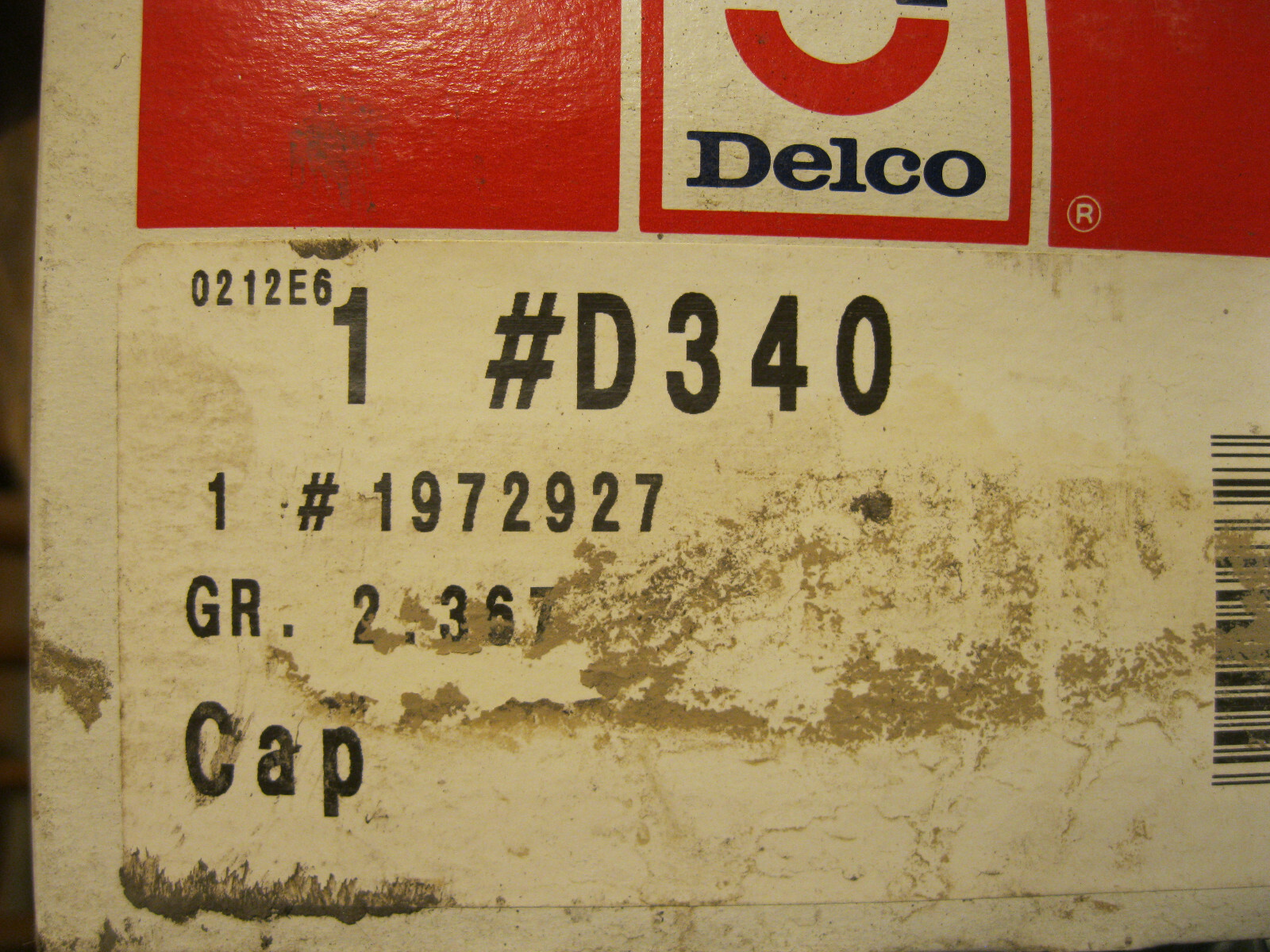Distributor Cap ACDelco D340 1972927