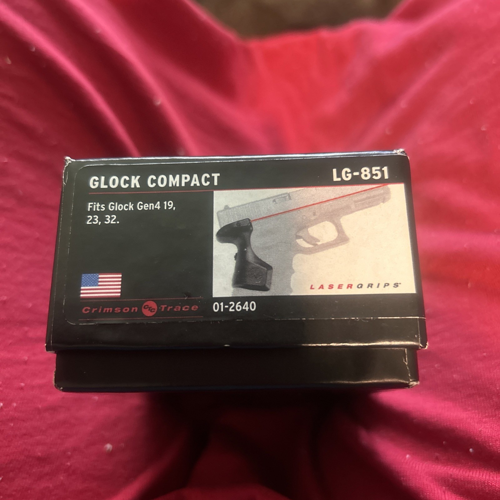 Crimson Trace LG-851 Lasergrip for Glock 19,23,32 Gen4 Pressure Swith Red Laser