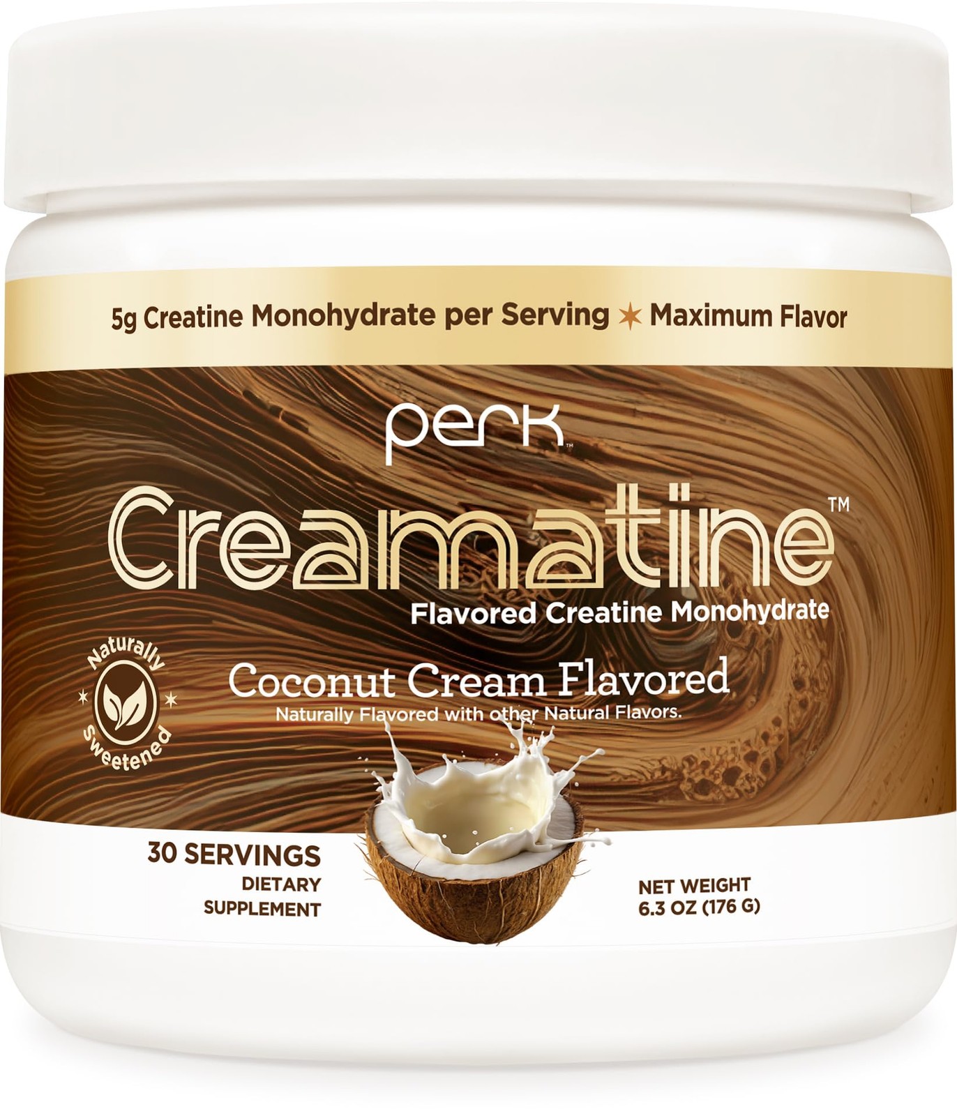 Creamatine (Coconut Cream) 30 Servings - Flavored Creatine Monohydrate, 5g of...
