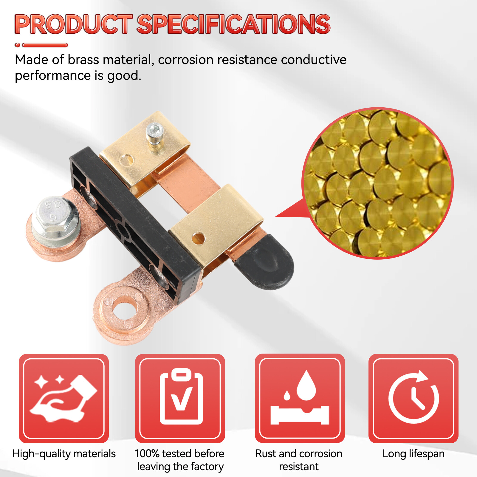 Blade Battery Disconnect Switch 12V/24V Copper Side Post Shut Off Fit Car Boat