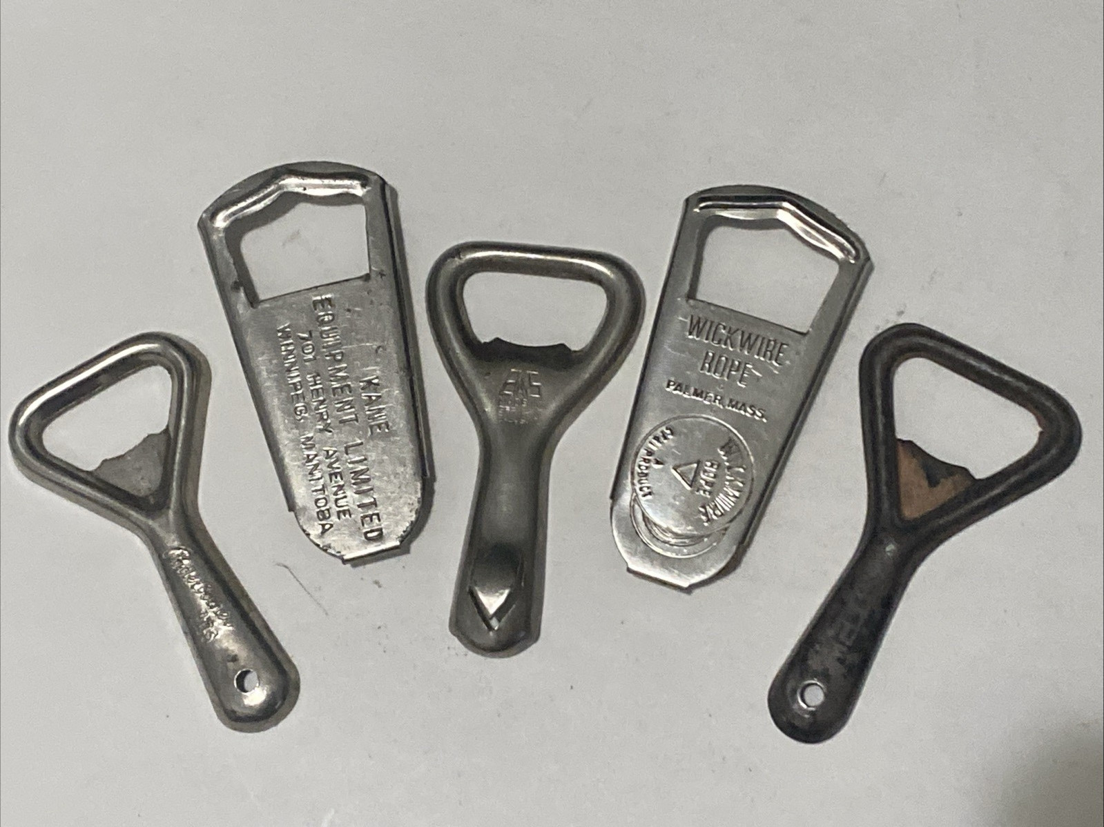 Vintage Amstel Wickwire DBGM Kane Paderborner Beer Bottle Openers USA Lot